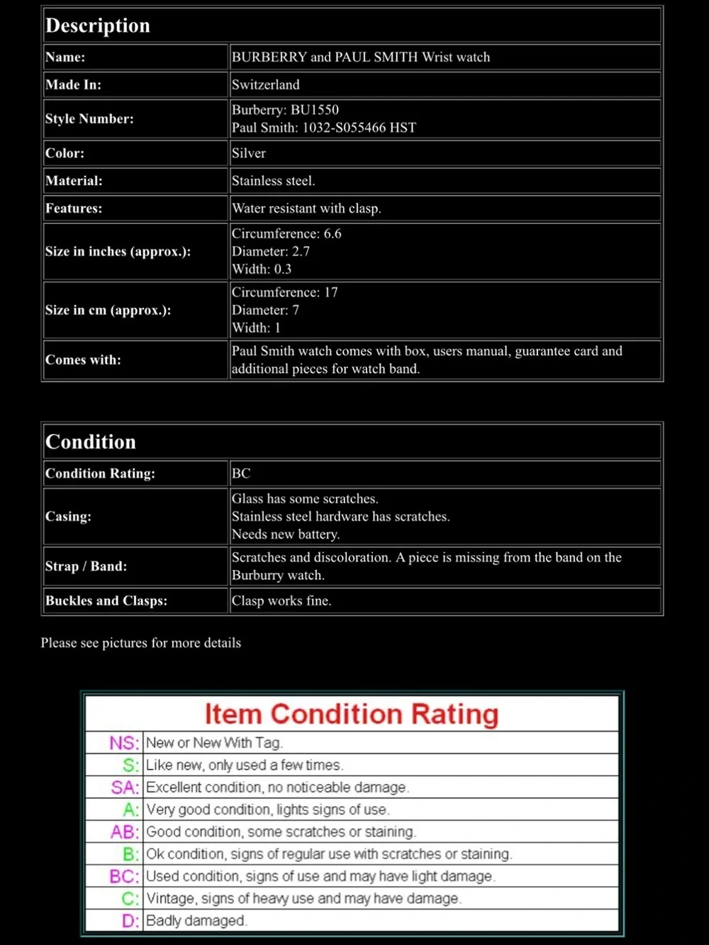 Burberry classic men